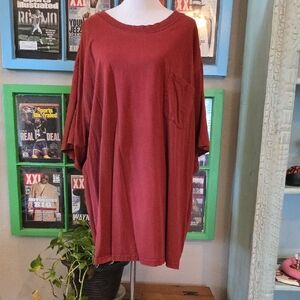 Men's Red Short Sleeve Tee